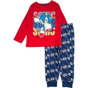 Sonic the Hedgehog - Pyjama - Rood/Blauw - Katoen