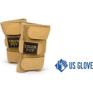 US Glove - Turnen - Tiger Paws - Golden Hands - Polsondersteuning - Verstelbaar - Leer - Sand - Medium