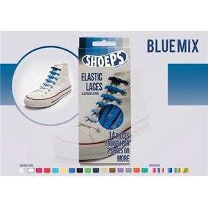 Shoeps Elastische Veters Blue Mix