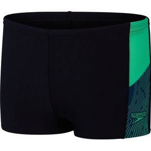 Speedo Dive Aquashort Zwart/Groen Jongens Sportzwembroek - Maat 128