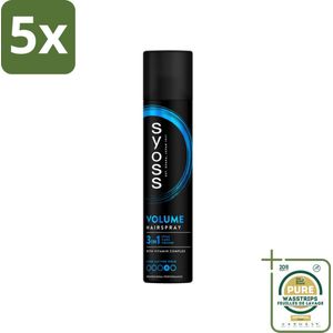 5 x Syoss - Volume - Haarspray - Lift & Volume - 300 ml - Grootverpakking - Haarspray Volume - Haarspray Lift - Haarspray 3 In 1 - Haarspray Voor Volume - Haarspray Voor Fijn Haar