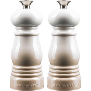 Le Creuset Mini Peper- en Zoutset Meringue 12 cm