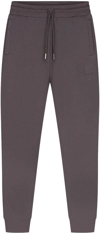 Malelions - Striped Signature Sweatpants - Mulch Brown - Sportbroek