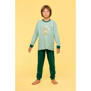 Woody Jongens-Heren Pyjama multicolor streep - maat 068/6M
