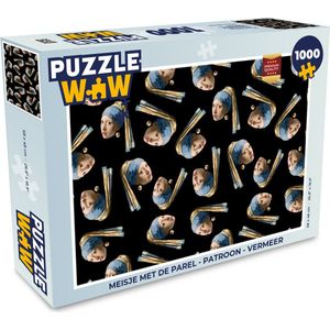 Puzzel Meisje met de parel - Patroon - Vermeer - Legpuzzel - Puzzel 1000 stukjes volwassenen
