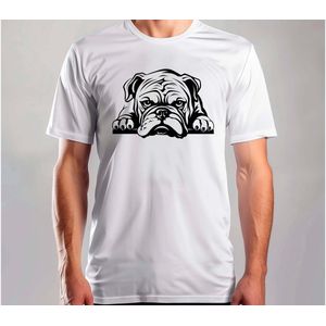 Bulldog Paw Spy - T Shirt - DogLife - PuppyLove - DogLovers - CuteDog - HondenLeven - PuppyLiefde - HondenLiefhebbers - SchattigeHond