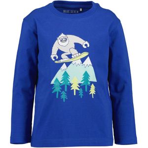 Blue Seven - Shirt - Blauw/Grijs mêlee - Lange Mouwen - Set van 2
