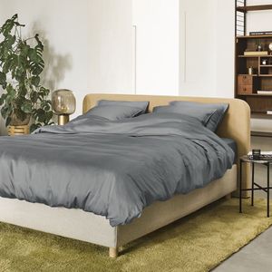 KOALA HUG Dekbedovertrek 100% Tencel lyocell, leisteen grijs 200x220 + 2 kussenslopen 60x70 – Temperatuurregulerend | Ventilerend & Absorberend | Anti-allergie & Hypoallergeen | Zacht voor huid & haar | 100% Plantaardig | Plasticvrij