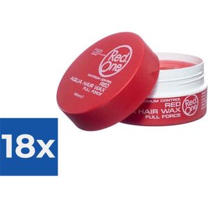 Red One Red Aqua Hair Wax - 150 ml - Voordeelverpakking 18 stuks