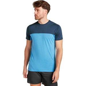 Icebreaker Merino Cool Lite Sphere Iii Colourblock T-shirt Met Korte Mouwen Blauw L Man