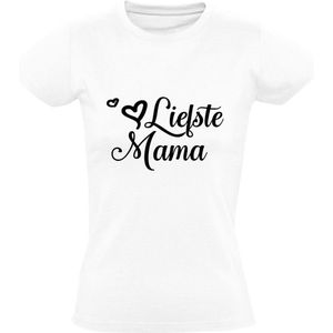 Liefste mama Dames T-shirt | Moederdag | oma | moeder | Wit