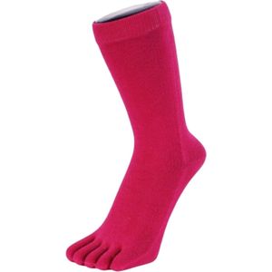 TOETOE Everyday Mid-Calf effen teensokken - Fuchsia - 35-46 - Teensokken