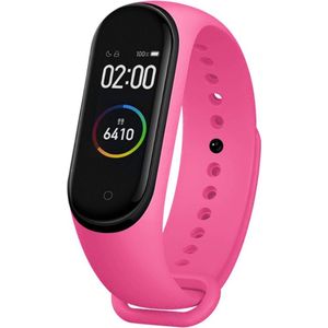 Kiraal Nova - Stappenteller - Activity Tracker - Temperatuurmeter - Bloeddrukmeter - Hartslagmeter - Smartwatch - Horloge - Heren - Dames - Nederlandse Handleiding - Fel Roze