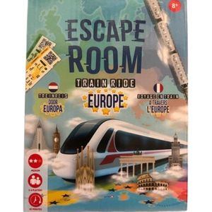 Escape room spel ''Train Ride Europe'' - Multicolor - Kunststof - Medium - 2-4 spelers - 45 minuten spel - Vanaf 8 jaar - Spel - Speelgoed - Spelen