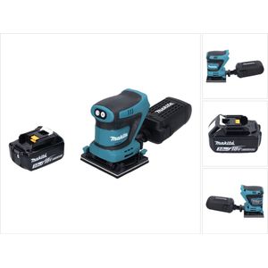 Makita DBO 480 F1 accu vlakschuurmachine 18 V 112 x 102 mm + 1x accu 3.0 Ah - zonder lader