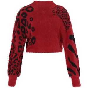 myMo - Mymo Rocks - Cropped Trui - Luipaard- en Zebrapatronen