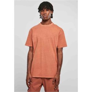 Urban Classics - Heavy Oversized Garment Dye Heren T-shirt - 3XL - Oranje