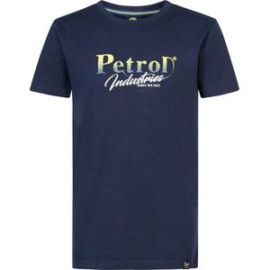 Petrol Industries - Jongens Artwork T-shirt Breezeway - Blauw - Maat 104