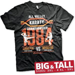 Cobra Kai All Valley Karate Championship Big & Tall T-Shirt Black-4XL