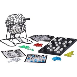 Relaxdays lotto bingo spel - bingomolen - bingospel met molen - geluksspel