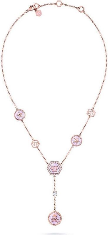 Philipp Plein - PJ2EA16NU - Halsketting - Roze Goud - 42 cm