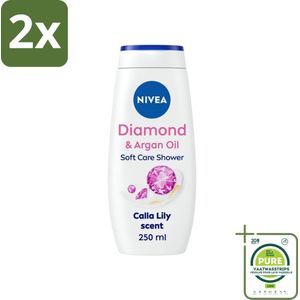 Nivea - Diamond Touch Douchegel - Sensuele Leliegeur - 250 ml - Voordeelverpakking - 2 stuks - NIVEA Diamond Touch - Douchegel