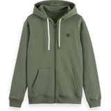 SCOTCH & SODA - Sweatvest - Groen - Capuchon - Lange Mouw