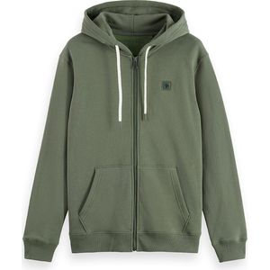 SCOTCH & SODA - Sweatvest - Groen - Capuchon - Lange Mouw