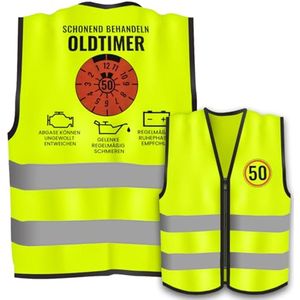 Grappig verjaardagscadeau voor mannen en vrouwen - Fluorescerend vest met reflecterende strepen