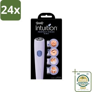 Wilkinson Sword - Trimmer - Intuition Perfect Finish 4-in-1 - Gezicht en Lichaam - 1 scheerapparaat - Voordeelverpakking - 24 stuks - Wenkbrauwtrimmer - Ontharingsapparaat