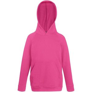 Fruit Of The Loom Kinderen Unisex Lichtgewicht Sweatshirt Met Capuchon / Hoodie (Fuchsia)