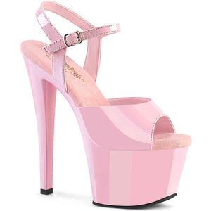 Pleaser - SKY-309 Sandaal met enkelband - US 13 - 44 Shoes - Roze/Roze