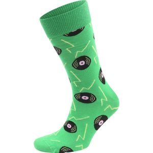 Happy Socks Sokken Vinyl Green - Maat 41-46 - Heren - Halfhoge sokken