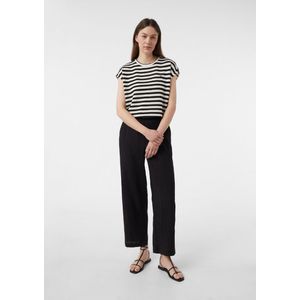 comma casual identity Shirt  ecru / zwart