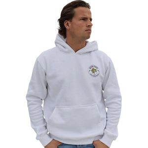 River Crew Baars Hoodie - Vissers Hoodie - Vis Hoodie - Vissers Kleding - Vis Kleding - Kleding - Wit - Maat S