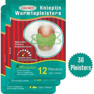 36 Kniepijn Pleisters - Nekpijn verlichter - Rugpijn verlichter - Warmtepleisters - Spier & Gewrichtspijn - pijn verlichtende pleisters