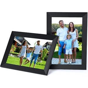2-pack digitale fotolijst 10,1 inch WiFi met HD touchscreen - slimme cloud-fotolijst voor foto's en video's