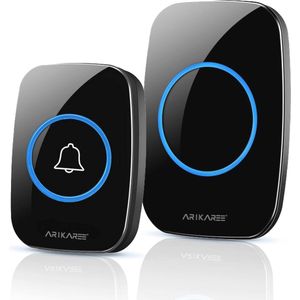 Draadloze deurbel voor buiten met intercom, waterdicht en slimme knop - 12 V