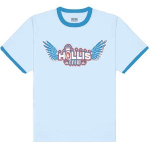 Run DMC - Hollis Crew Heren T-shirt - 2XL - Blauw