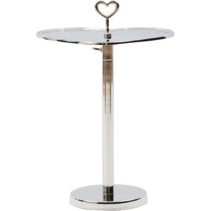 Riviera Maison Bijzettafel Verstelbaar - Lovely Heart Adjustable End Table - Zilver