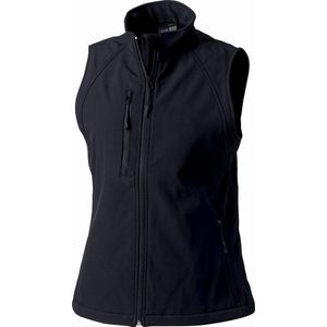 Russell Dames/Dames Soft Shell Ademend Gilet Jacket (Zwart)