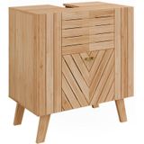 Vicco Lucie Wastafelonderkast – 60 x 65 cm met 2 deuren Bamboe