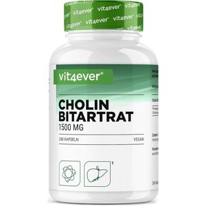 Choline Bitartraat - Supplement - 1500 mg - Veganistisch - Natuurlijke Ingrediënten