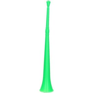 Groene vuvuzela grote blaastoeter 48 cm