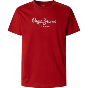 Pepe Jeansvoor mannen. PM509786 Daxton T-shirt rood (L), Casual, Katoen, Korte mouwen