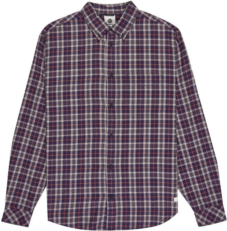 Element - Button Down Flannel - Overhemd - GOTS Biologisch Katoen - Lange Mouwen