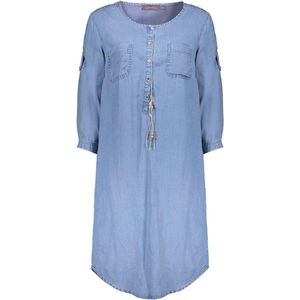 Geisha Jurk Spijkerjurk 47009 10 Mid Blue Denim Dames Maat - M