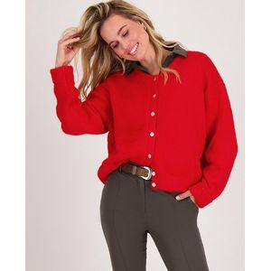 Je m'appelle Dames Vest - Rood - Maat S/M/L