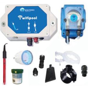 POOLTRONICS Zwembad Waterbehandeling Chloor Onderhoud en dosering automatisatie pakket - inclusief Rx (Chloor) sonde - WIFI besturing via Smartphone - CL MODULE