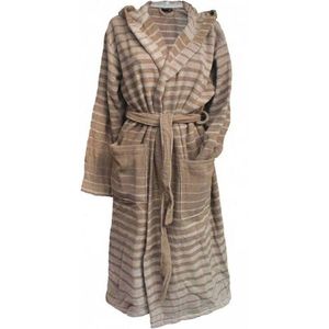 Essenza Badjas Pure Stripe - Maat M - Clay